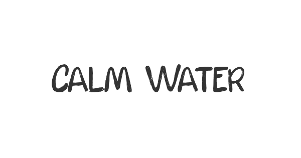 Calm Waters font thumb